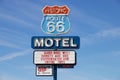 Motel sign along historic route 66 Royalty Free Stock Photo